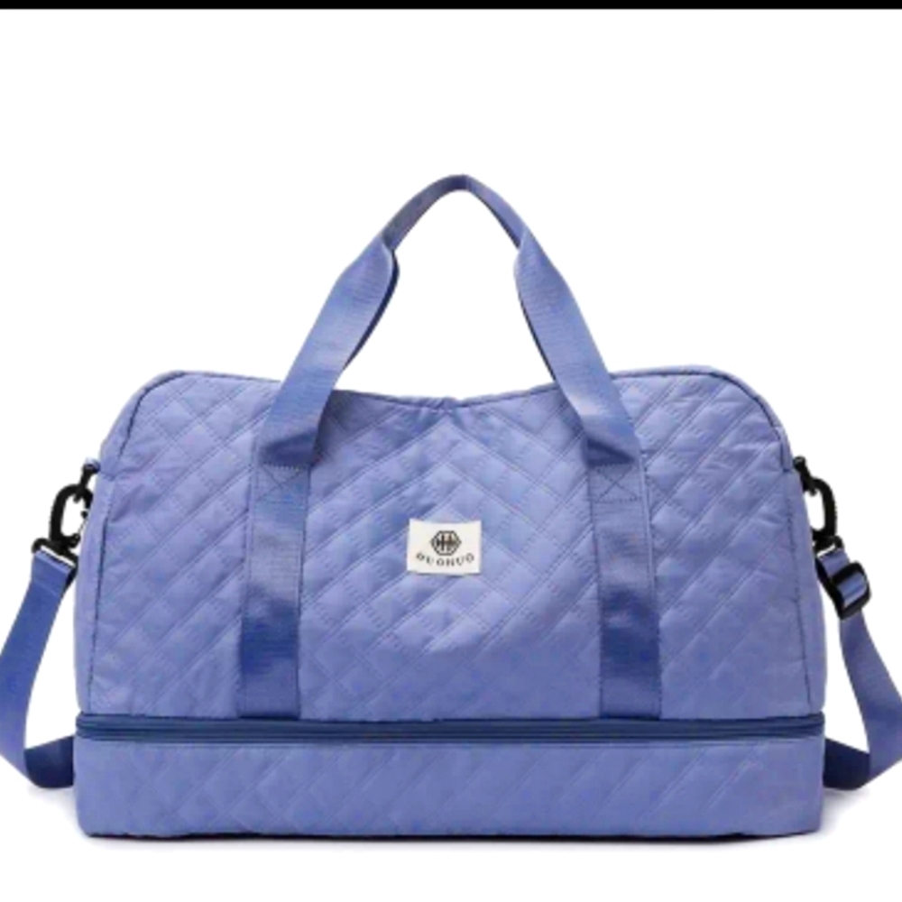 Light Blue Quilted Bag Women